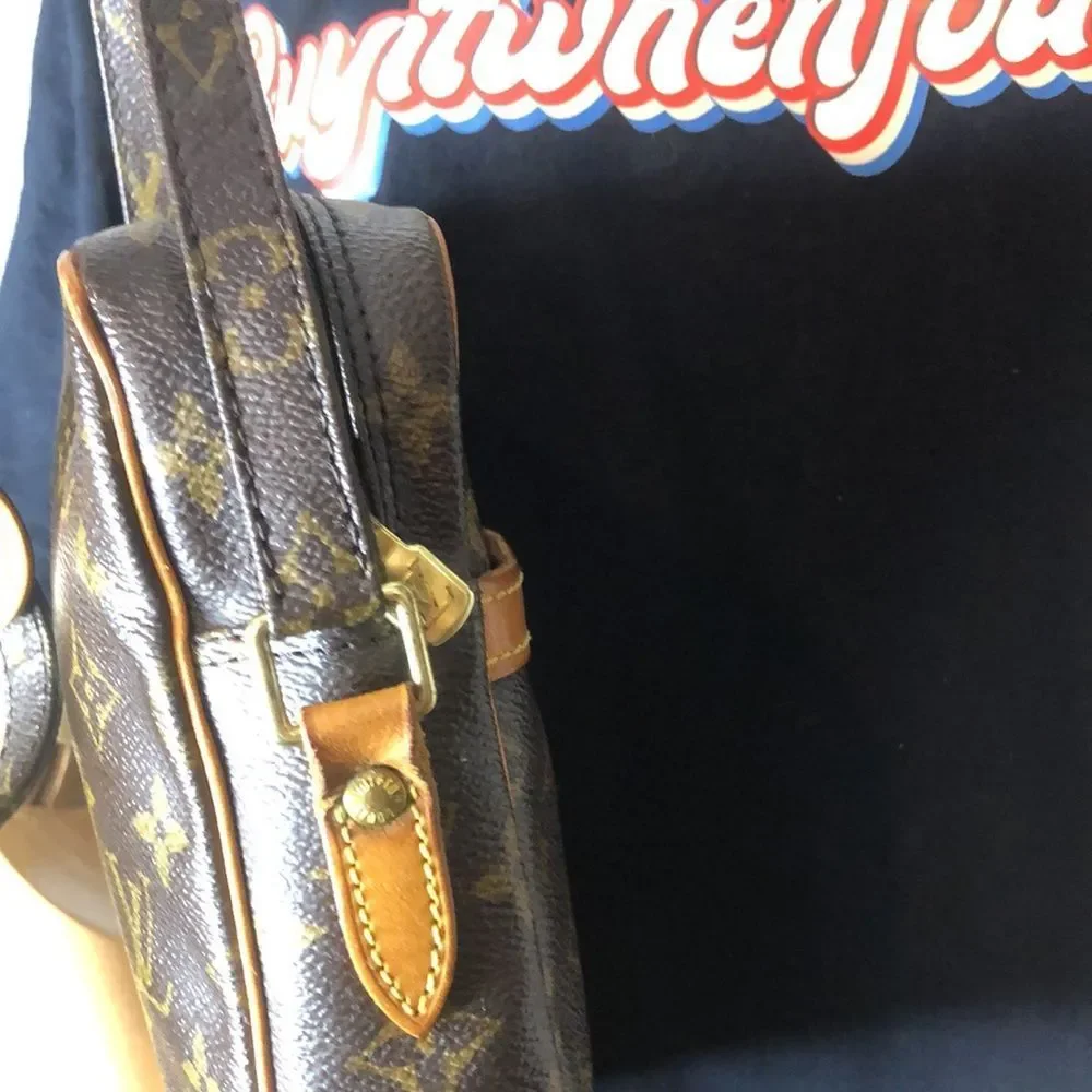 LOUIS VUITTON DANUBE PM Monogram Crossbody Shoulder Bag SL0919 with LV Dust Bag